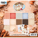 Homestead Bakery 8x8 paper pack with vintage baking themed patterned papers