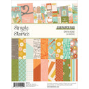 Simple Stories Open Road 6x8 paper pad with 24 double-sided sheets including designer prints, tag elements, journal elements and 3x4 greeting card elements