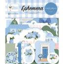 Flower Shoppe ephemera with hydrangea bouquets floral labels and decorative accents