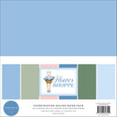 Flower Shoppe coordinating solids paper pack with textured cardstock in blue green pink and cream colours