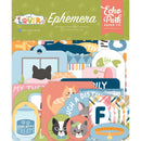 Cat Lover ephemera pack with cat themed die cuts labels fish bowls hearts and sentiments
