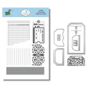 Vintage ephemera pack with butterflies, postcards, passports, clocks and sewing themed paper embellishments