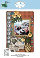 Summer themed metal dies with pineapple, flowers and decorative accents