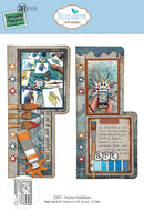 Art themed metal dies with paint brushes and paint tube embellishments