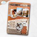 Elizabeth Craft Designs - Rounded Travel Page Metal Dies Everyday Memories