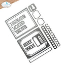 Elizabeth Craft Designs - Pocket Page Inserts 3 Metal Dies Everyday Memories