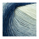 Lion Brand Scarfie Yarn - Blue/Cream 150g