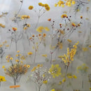 Poppy Crafts Natural Sticker Pack - Mixed Yellow Flowers