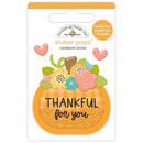 Doodlebug Shaker-Pops 3D Sticker Thankful For You, Farmhouse*