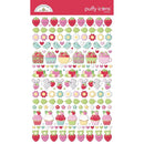 Doodlebug Puffy Stickers Icons, Berry Sweet