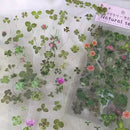 Poppy Crafts Natural Sticker Pack - Clovers