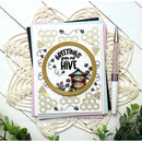 Picket Fence Studios Clear Stamps - Wreath Building: Greetings from our Hive*