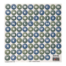 The Paper Loft 12"x 12" Cardstock Alphabet Stickers - Geometric Bubble Caps