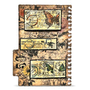 Decorative wall art with vintage-style postcard designs and butterfly illustrations on a white background.