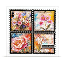 Decorative card with floral designs and 'Inspiration' text on a white background
