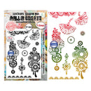 Aall & Create stamps with decorative designs on a white background