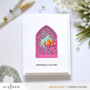 Card with a cut-out design of a clownfish and coral, featuring the brand 'Altenew'.