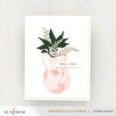 Card with floral design and 'Miss You' message on a white background