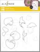 Altenew Lenten Grace stamp and die set packaging with floral designs.