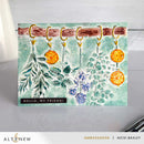 Greeting card with floral design and 'Hello, my friend!' text on a white background