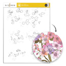 Altenew Sakura Blossoms clear stamp set on a white background