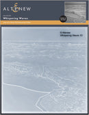 Altenew 'Whispering Waves' 3D embossing folder packaging with wave design and brand name.