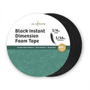 Spool of black instant dimension foam tape with Altenew branding on a white background