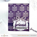 Altenew Deco Leaves Background Stencil