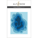Altenew Ocean Windows Die Set packaging with blue die-cut design on a light blue background
