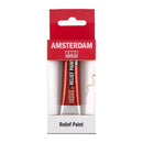 Amsterdam Relief Paint tube packaging on a white background