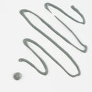 Gray rubber gasket on a white background