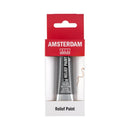 Amsterdam Relief Paint packaging on a white background