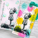 Andy Skinner Pre-Cut Rubber Stamp Set - Blowing Bubbles