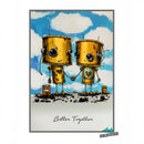 Andy Skinner Pre-Cut Rubber Stamp Set - Bot-ology Better Together