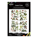 Packaging of Arden Creative Studio Christmas Cheer Foliage laser cuts with illustrations on a white background.
