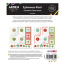 Arden Creative Studio Ephemera Pack Christmas Cheer Frame packaging with product details.