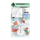 Art Impressions Clear Stamp - Woodland Snowman Scene