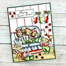 Art Impressions Clear Stamps Set - Christmas Mice
