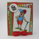 Art Impressions Clear Stamps Set - Par-Tee Golfers