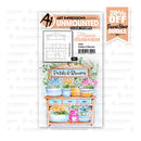 Art Impressions unmounted clear stamps packaging with floral design and 20% off floral shop bundle offer.