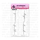 Art Impressions Steel Dies packaging with decorative text on a white background