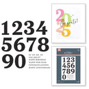 Spellbinders Press Plates From The Colour Mix Celebrations Bold Colour Mix Numbers*