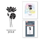 Spellbinders Press Plate – July Water Lily Flower for Cardmaking & Calendars