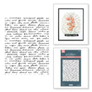 Spellbinders BetterPress Wildflowers Press Plate by Lisa Horton - Script Text