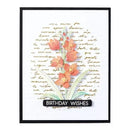 Spellbinders BetterPress Wildflowers Press Plate by Lisa Horton - Script Text