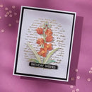 Spellbinders BetterPress Wildflowers Press Plate by Lisa Horton - Script Text