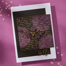 Spellbinders BetterPress Wildflowers Press Plate by Lisa Horton - Script Text