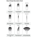 Royal & Langnickel RSET-9545 Brown Taklon Paint Brush Value Pack 3pc paint brush set by Royal & Langnickel