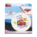 Disney Half Stitch Printed Hoop Art Kit 20cm - Lightning McQueen