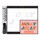 Brutus Monroe A2 Layering Stencil - Holly Jolly Vibes